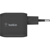 Belkin BoostCharge Pro 2-poort USB-C Gan Wall Carger con P