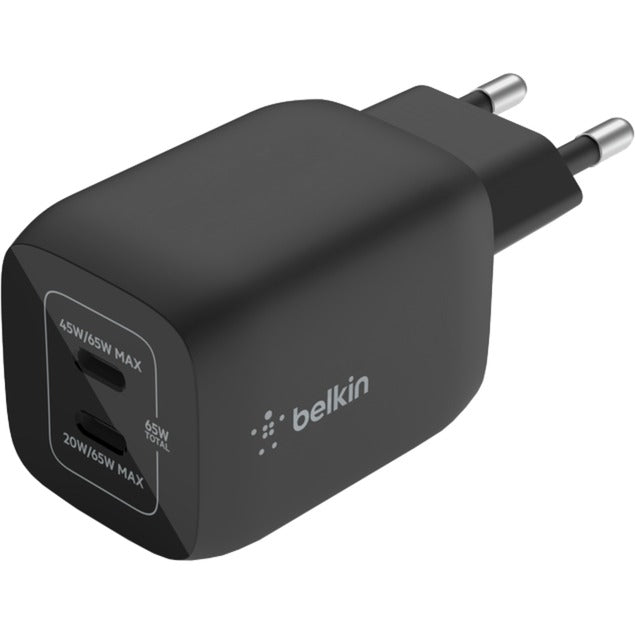 Belkin BoostCharge Pro 2-poort USB-C Gan Wall Carger con P