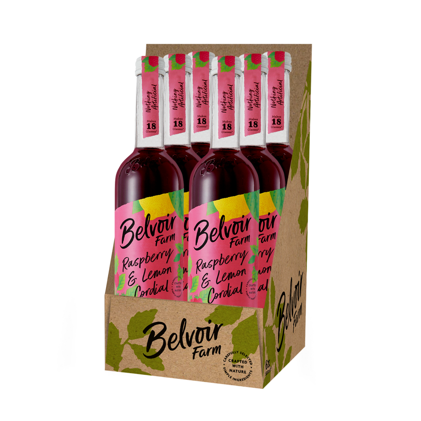 Belvoir sciroppo lampone limone coridal biologico (6x 500ml)