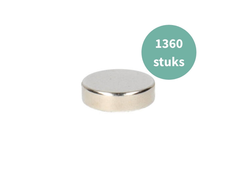 Magnets de bloques de topper guardados - 10 mm x 3 mm - N48 - 1360º.