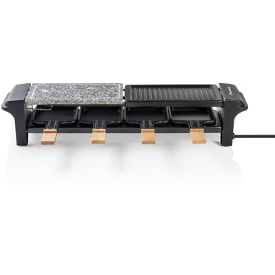 Bestron Arg200BW Raclette con Natural Grillstone y Grillpla