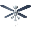 Ventilatore a soffitto bestron dlhb42s con illuminazione