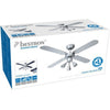 Ventilatore a soffitto bestron dlhb42s con illuminazione