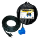 Ngk verleabel 25 metros neopreno 3x 2,5mm² - enchufe schuko y acople en ángulo recto - en bolsa