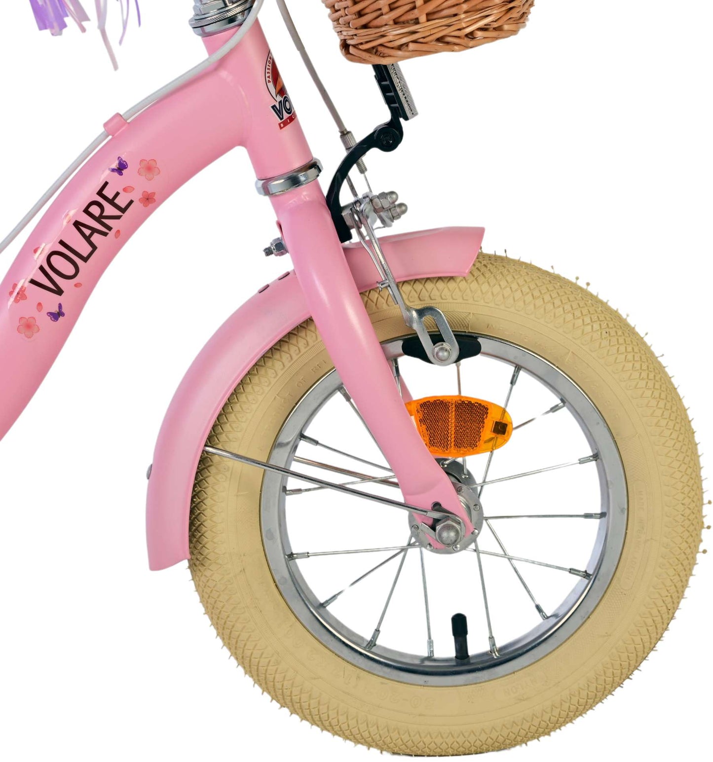 Chicas de bicicleta para niños de Vlare Blossom 12 pulgadas rosa dos frenos de mano