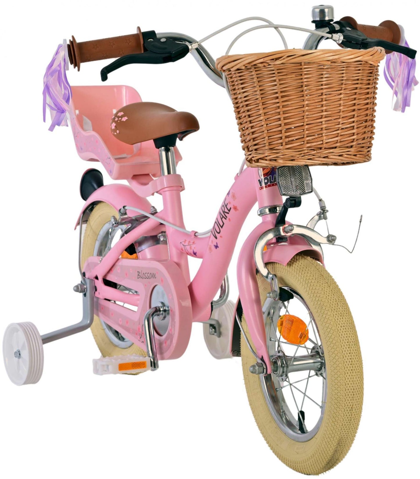 Chicas de bicicleta para niños de Vlare Blossom 12 pulgadas rosa dos frenos de mano