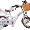 Volare blossom kinderfiets - meisjes - 12 inch - wit - twee handremmen