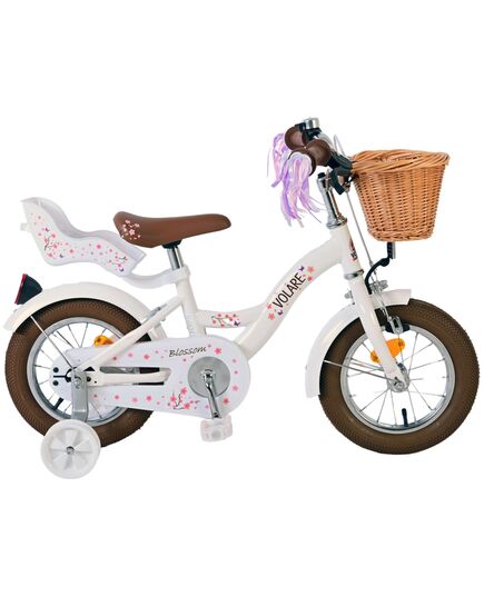 Volare blossom kinderfiets - meisjes - 12 inch - wit