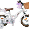 Volare blossom kinderfiets - meisjes - 12 inch - wit - twee handremmen