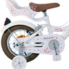 Volare blossom kinderfiets - meisjes - 12 inch - wit - twee handremmen
