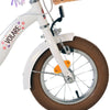 Volare blossom kinderfiets - meisjes - 12 inch - wit - twee handremmen