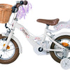 Volare blossom kinderfiets - meisjes - 12 inch - wit - twee handremmen