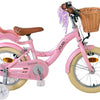 Chicas de bicicleta para niños de Vinare Blossom 14 pulgadas rosa dos frenos de mano