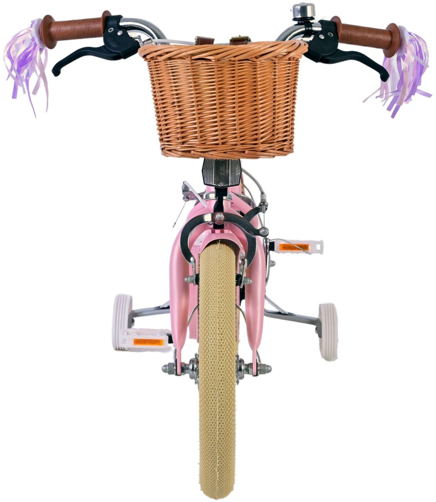 Chicas de bicicleta para niños de Vinare Blossom 14 pulgadas rosa dos frenos de mano