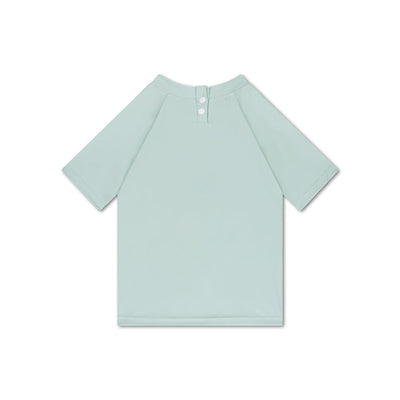 Azul | Camisa de natación verde UV con mangas cortas