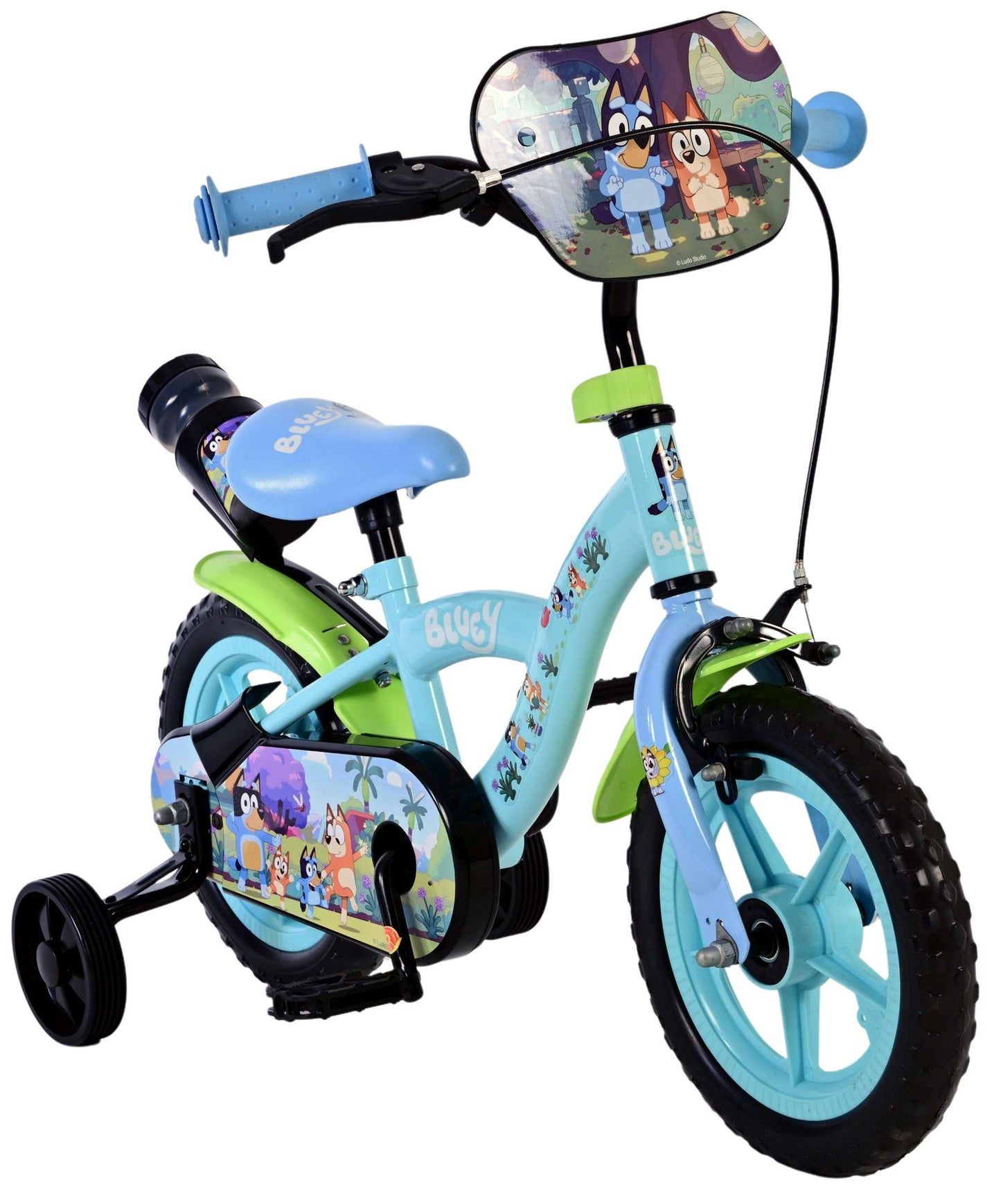Bicicletta per bambini Bluey - ragazzi - ruote magnetiche - 12 pollici - blu