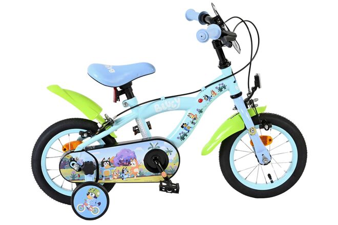 Bicicleta infantil Bluey de 12 pulgadas - azul claro - dos frenos de mano