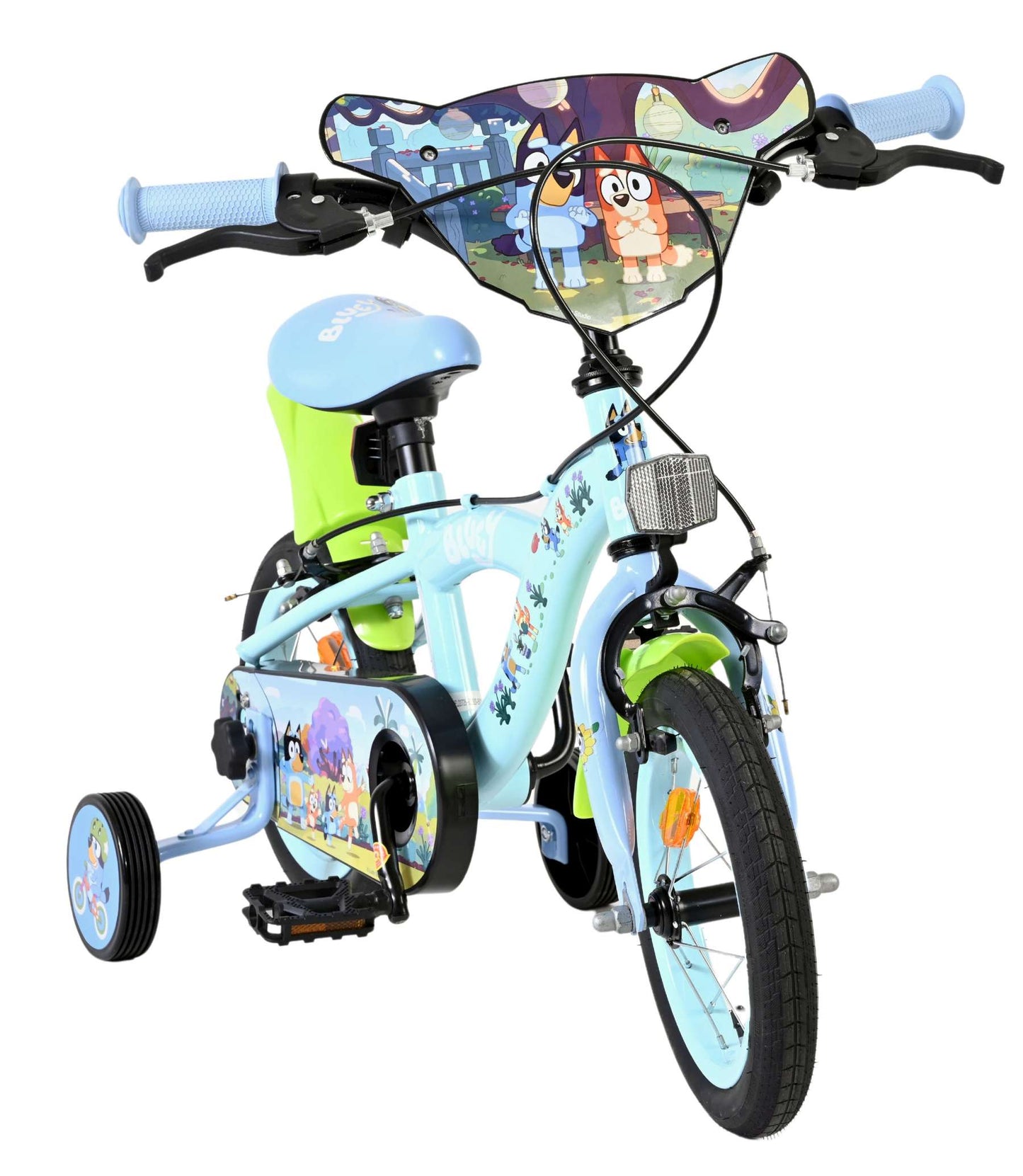 Bicicleta infantil Bluey de 12 pulgadas - azul claro - dos frenos de mano
