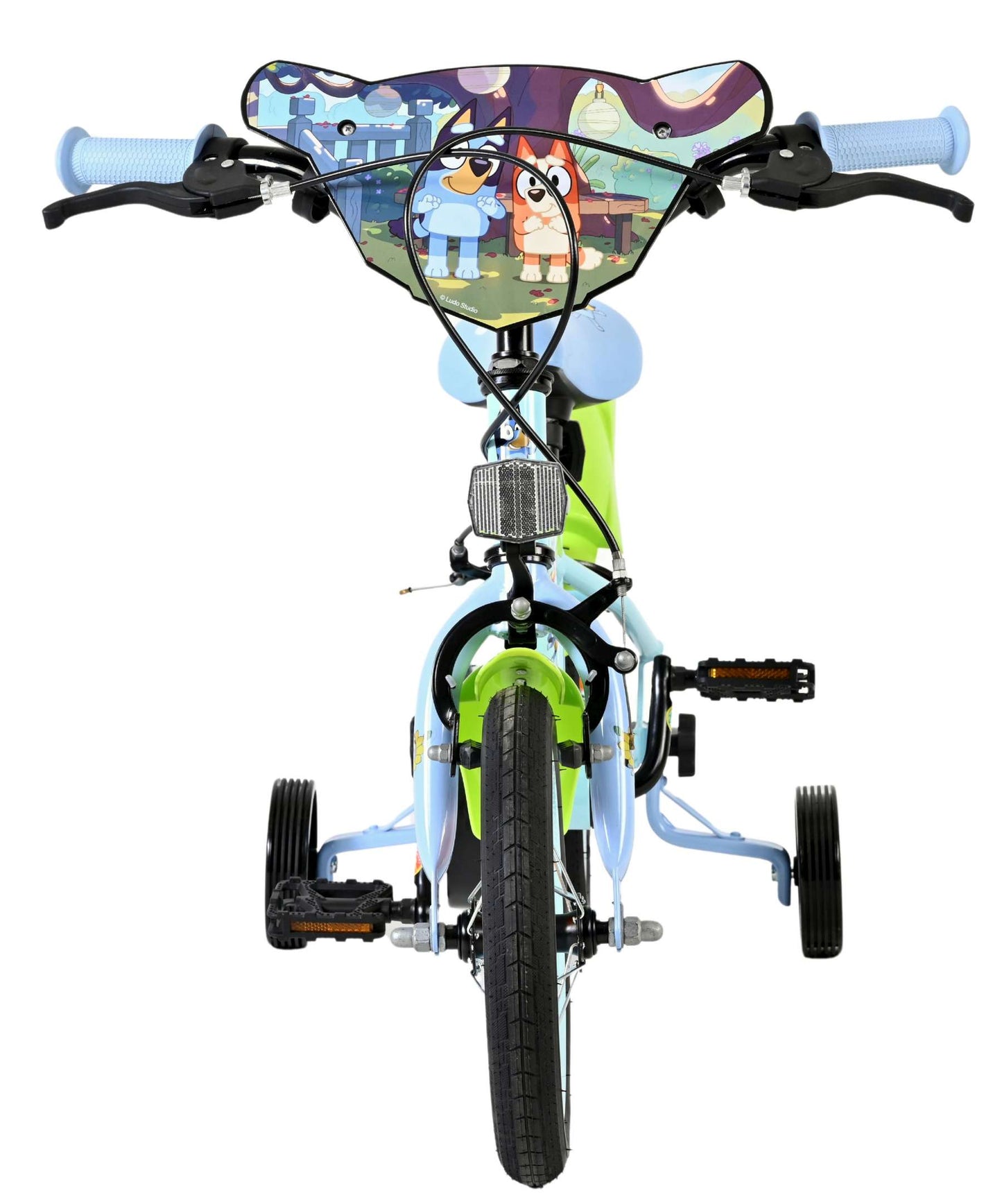 Bicicleta infantil Bluey de 12 pulgadas - azul claro - dos frenos de mano