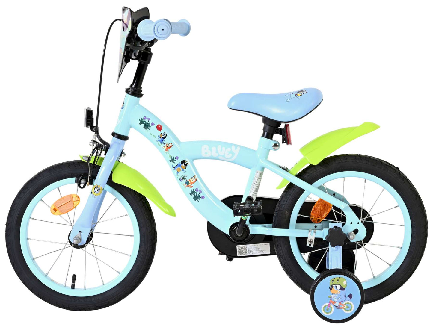 Bicicletta per bambini Bluey - 14 pollici - azzurra