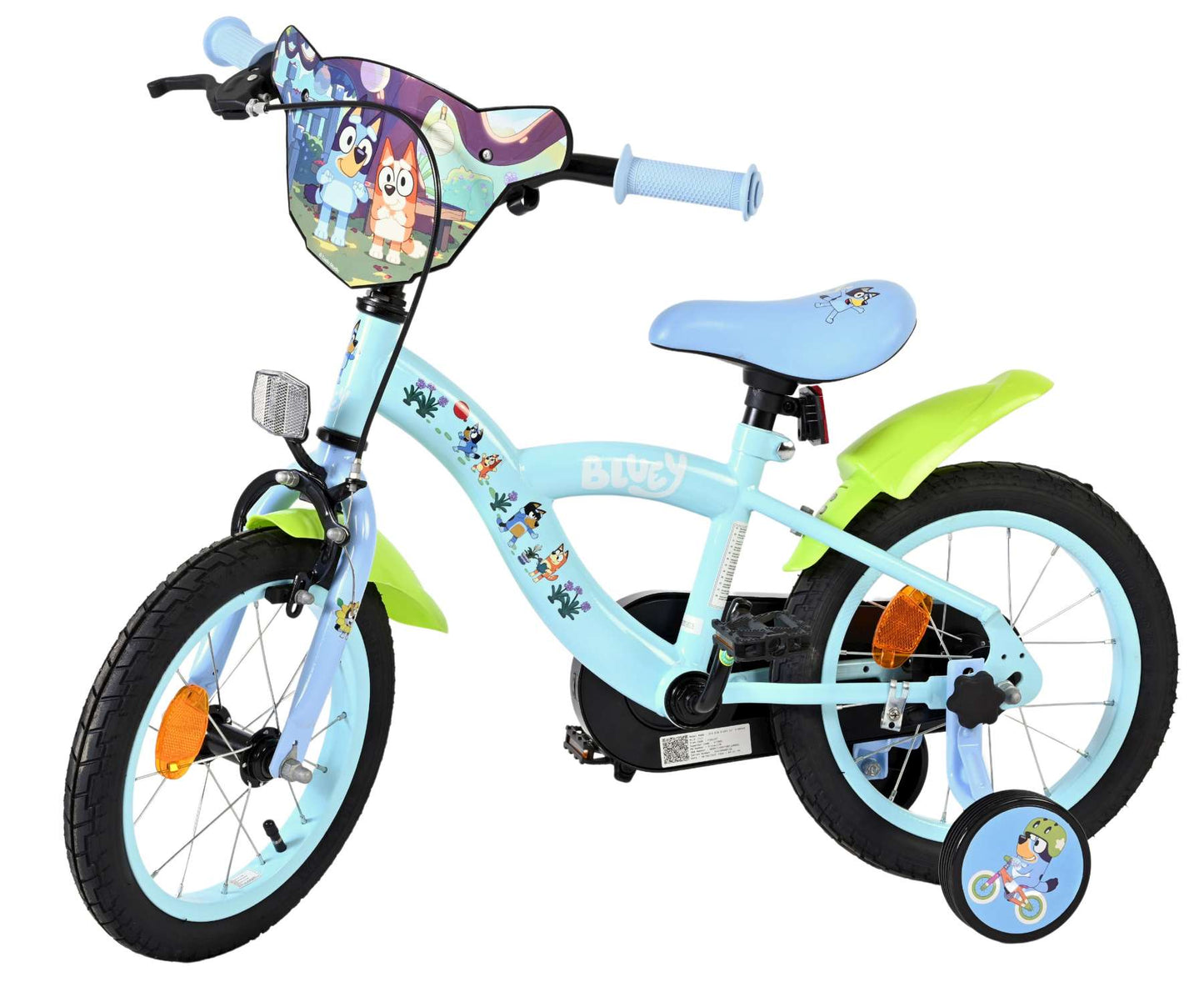 Bicicletta per bambini Bluey - 14 pollici - azzurra