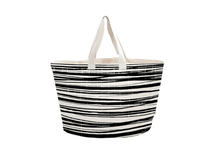 Bowevil Beach Bag Canvas rayado