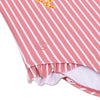Boldlines Red White Striped Girls UV Bareding costume
