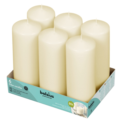 Bolsius professional stompkaars 20 7 ivoor (6 stuks)