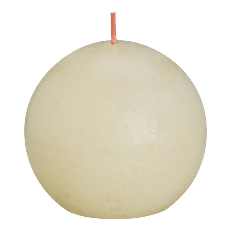 Bolsius candela sfera rustica perla morbida ø76 mm 25 ore (6 pezzi)