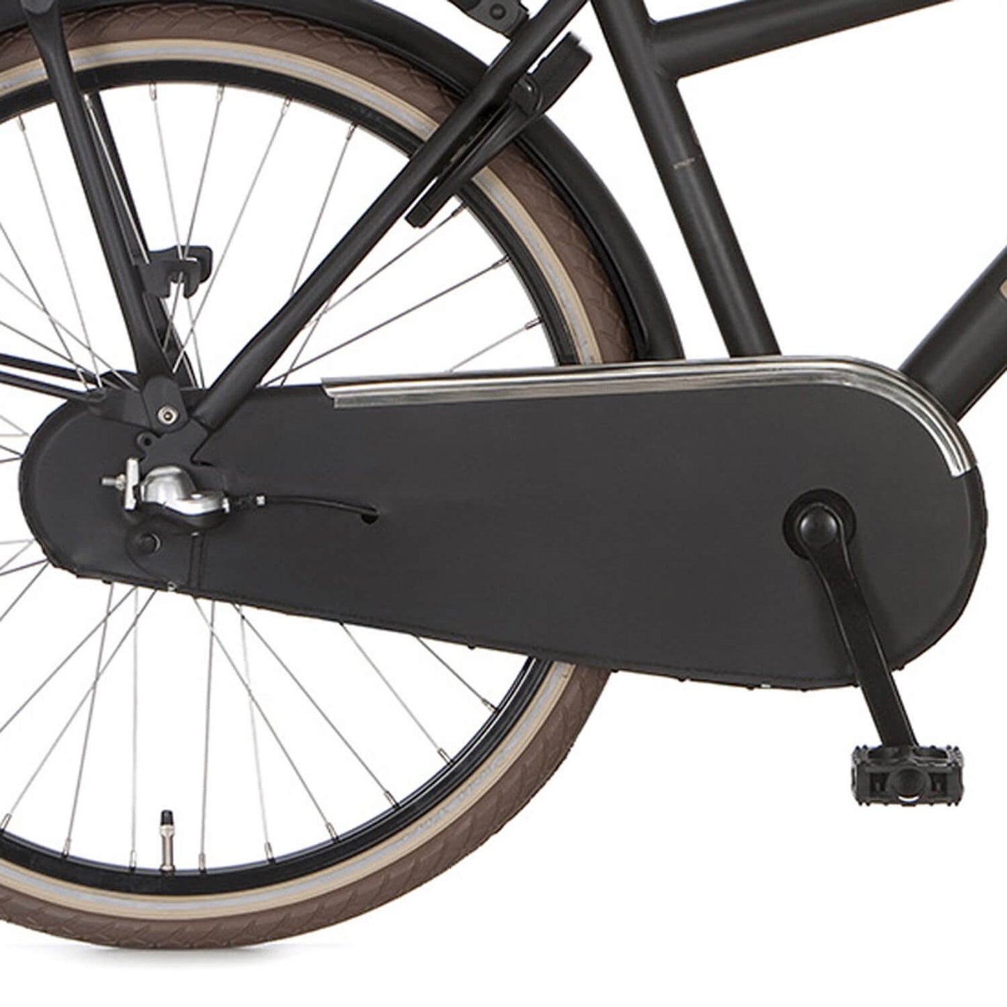 Cortina protector de cadena tela lacada 24 u4 negro azabache mate