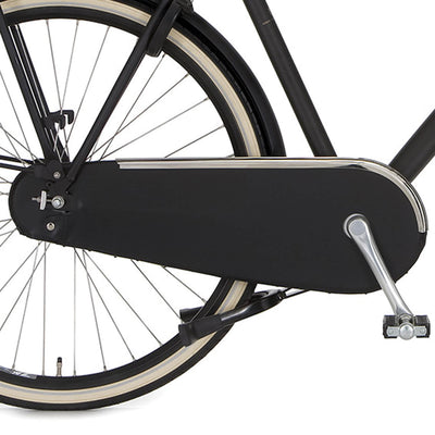 Cortina protector de cadena tela lacada U4 negro azabache mate