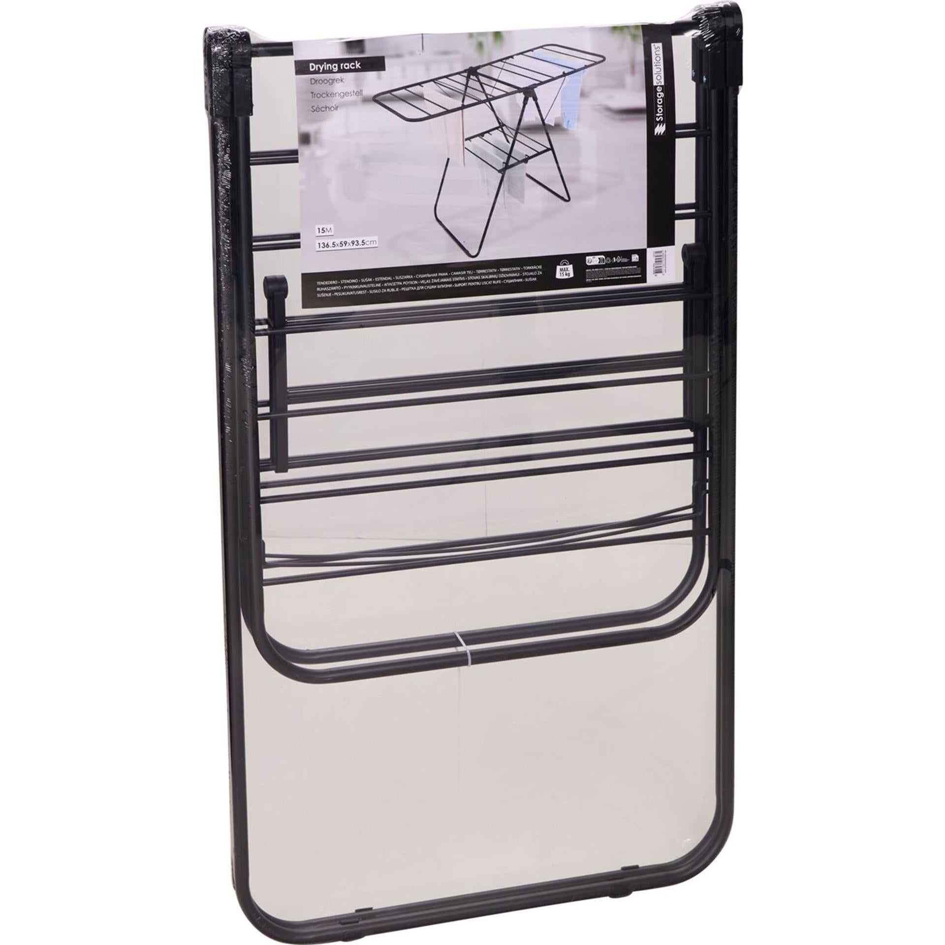 Storage solutions droogrek t-model metaal zwart