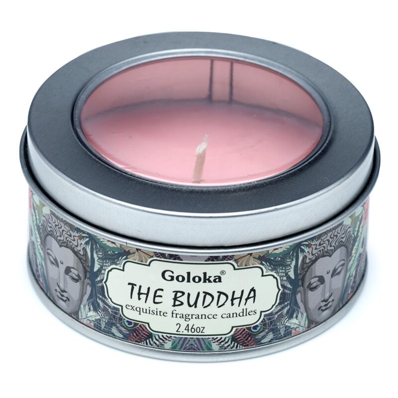 GOLOKA BUDDHA Candela in cera di paraffina in luce