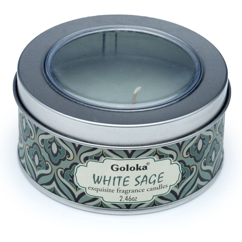 GOLOKA White Sage Paraffin Wax Cancella profumata in scatola