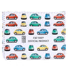 Soporte para tarjetas de protección rfid de tela retro Fiat500