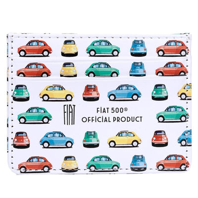 Portacarte di protezione rfid in tessuto retrò Fiat500
