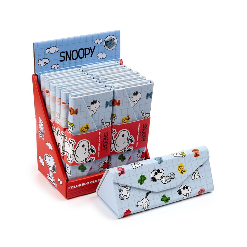 Porta occhiali da sole pieghevole Woodstock Snoopy dei Peanuts