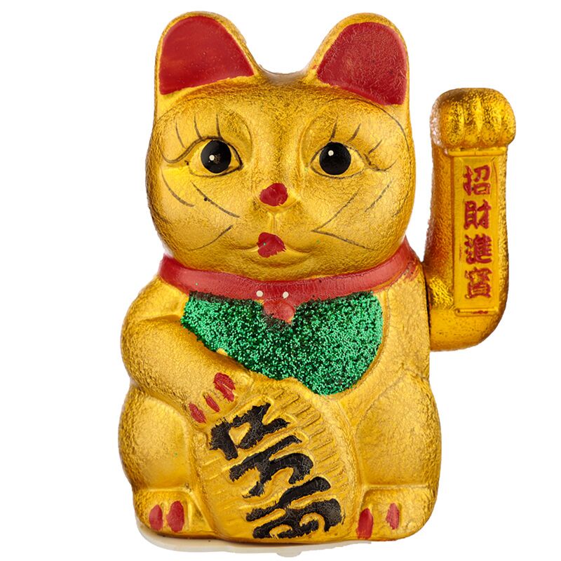 Occhi aperti 17 cm maneki collo fortunato