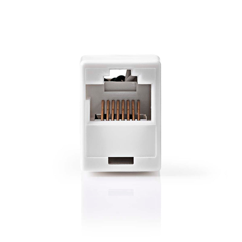Nedis netwerkkoppeling | cat5 | onafgeschermd | rj45 female | rj45 female | recht | abs | doos - ccgb89005wt