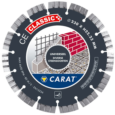 Sega diamantata carati universale ø230x22.23mm, ce classic - cec2303000 - cec2303000