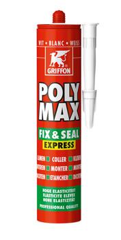 Sellador de montaje Griffon polymax fix seal blanco 425g