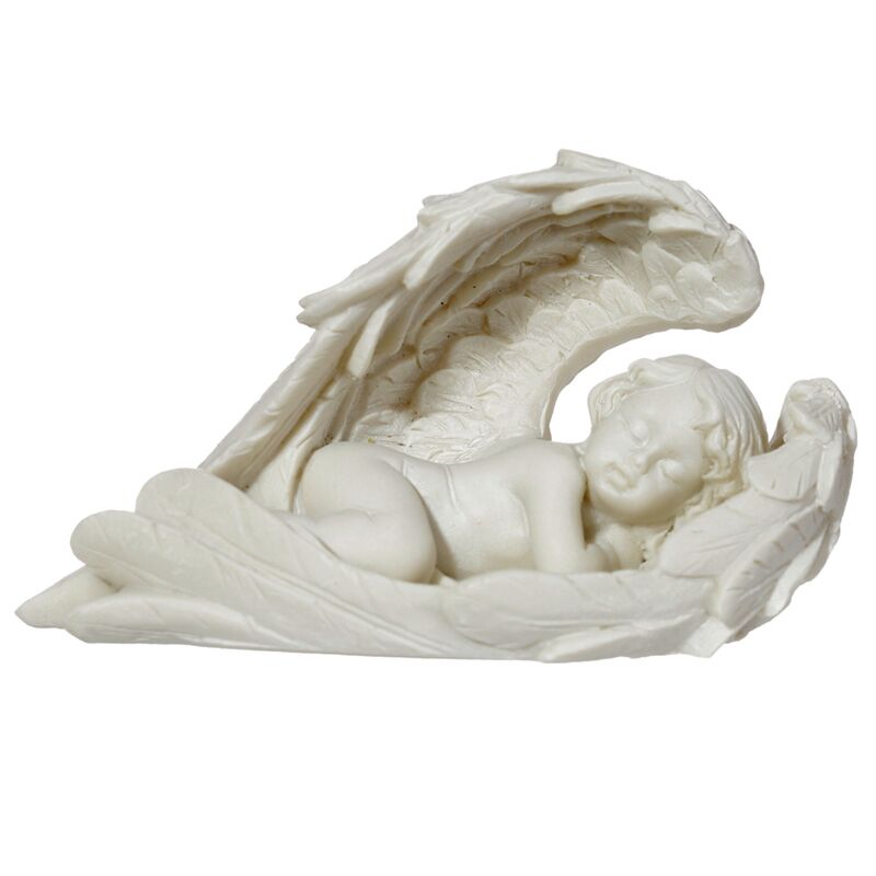 Cherubino che dorme, ali lunghe
