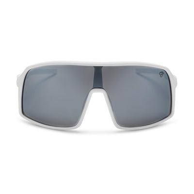 Gafas de chpo Erica White Silver Mirror