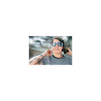 Gafas de chpo Erica White Silver Mirror