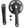 Crank Set 38t Nexus Alu Matt Black Flat 1er tipo