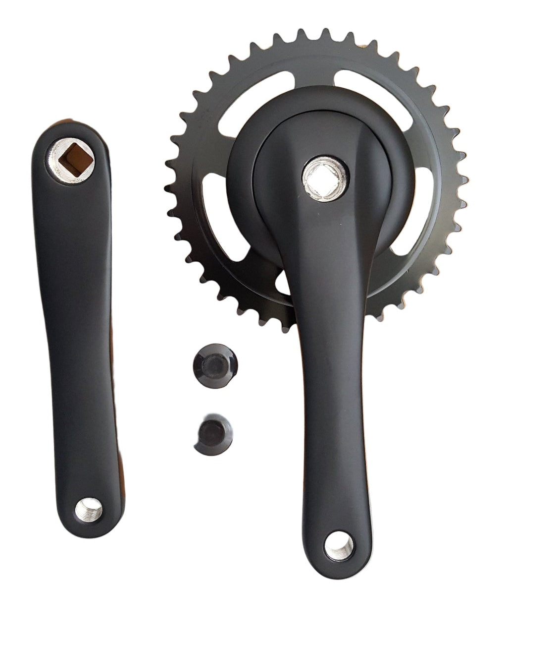 Crank Set 38t Nexus Alu Matt Black Flat 1er tipo