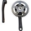 Crank Set 38t Nexus Alu Matt Black Flat 1er tipo
