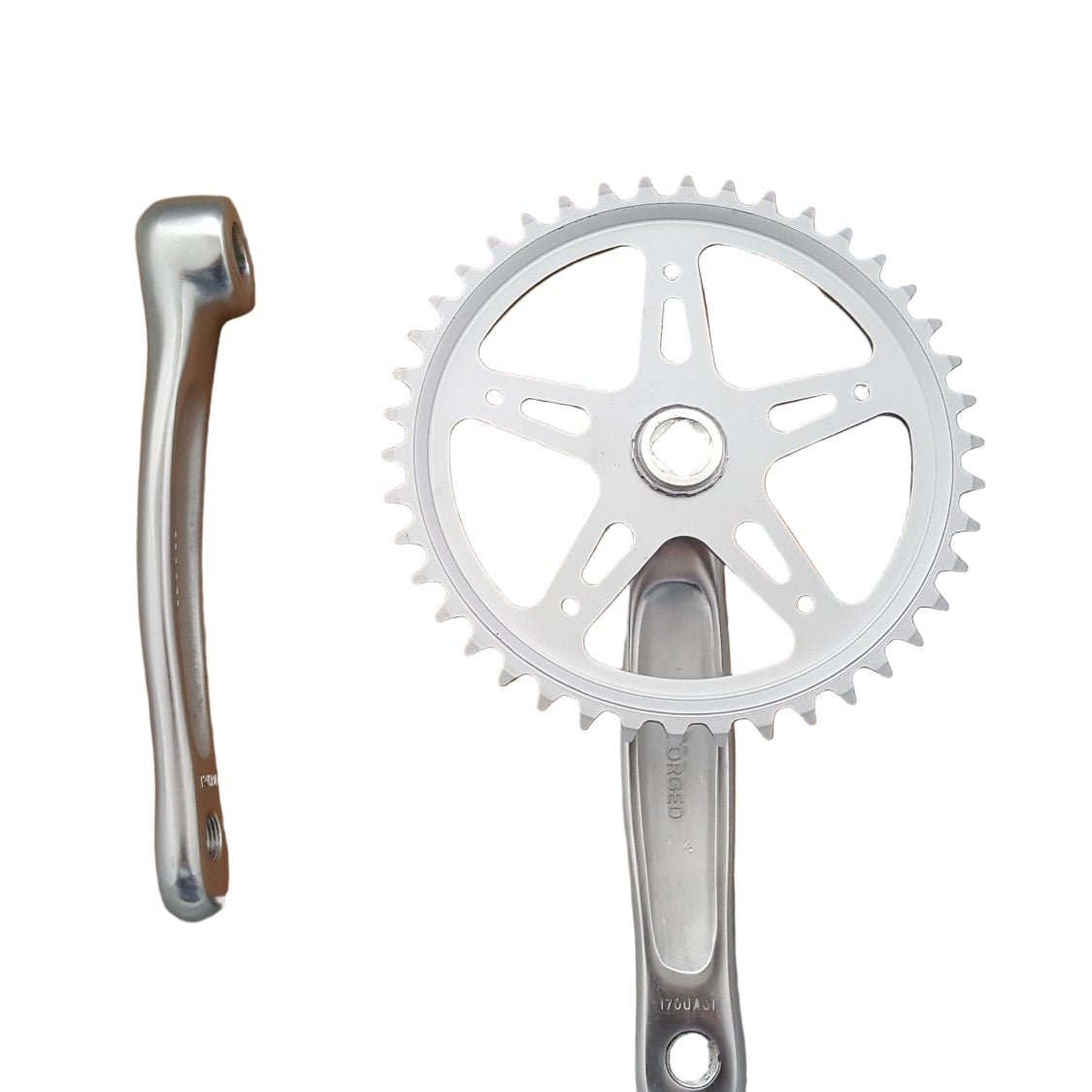 Crank Set de cadena CL011 42T 170 mm 3 32 Plata