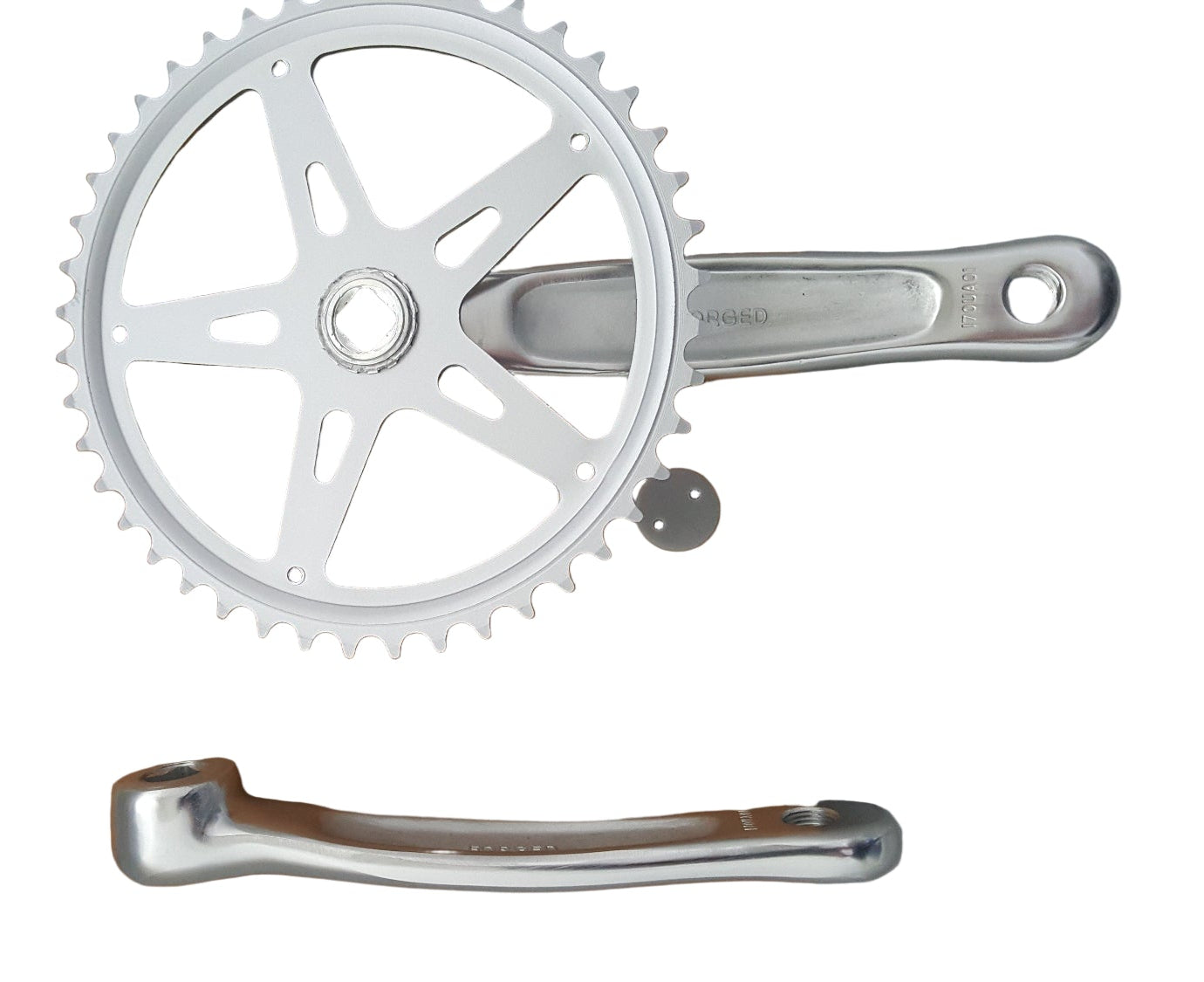 Crank Set de cadena CL012 44T 170 mm 3 32 Plata