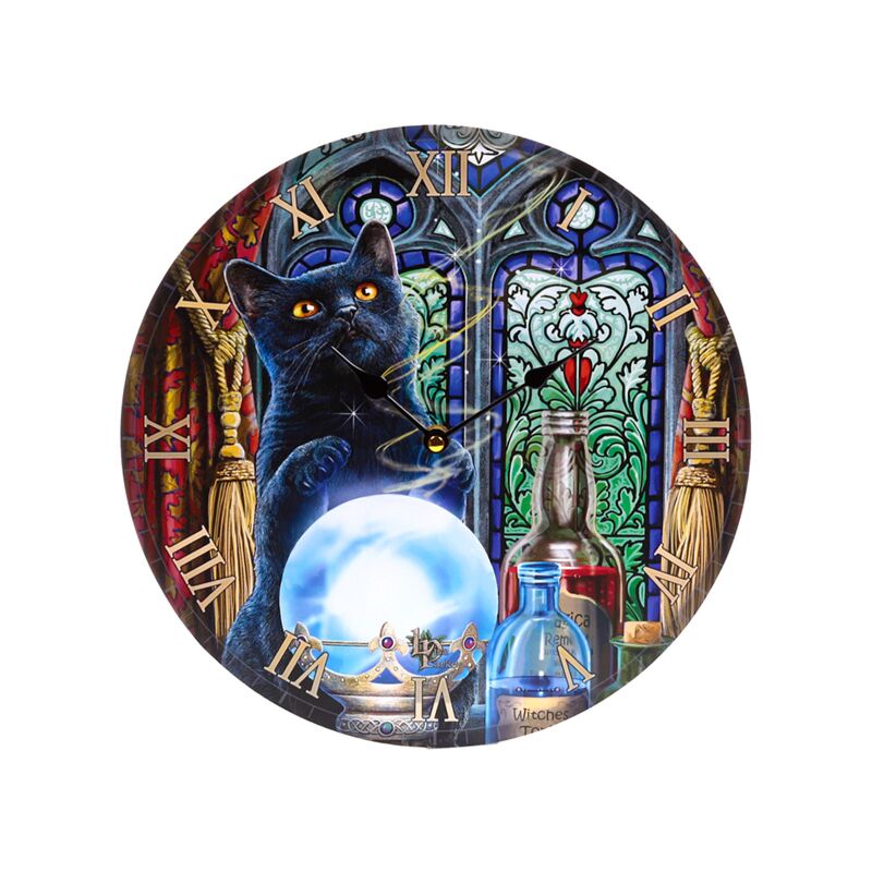 Lisa Parker Witches Apprentice Cats Stamping Clock